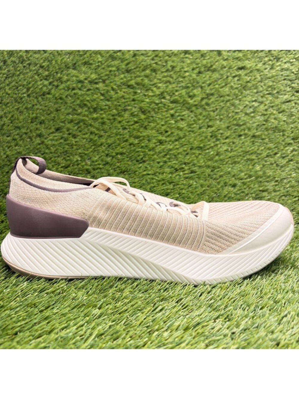Allbirds Tree Glider Mens Size 12 Beige Brown Athletic Running Shoes Sneakers